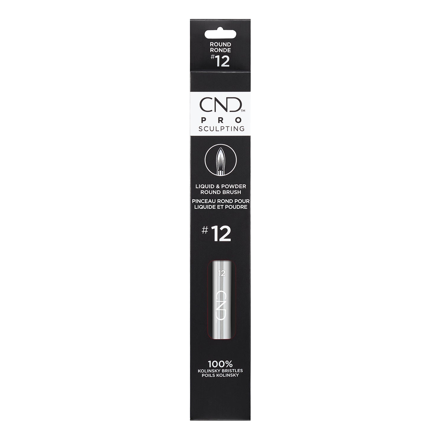 CND Pro Sculpting Liquid & Powder Round Brush #12 01771