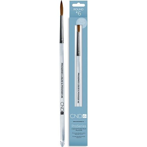 Cọ đắp bột CND ProSeries Liquid & Powder Round #6 12013