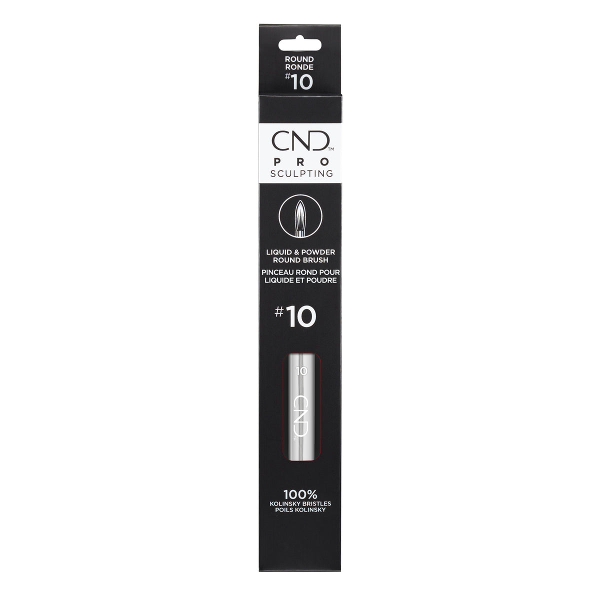 CND Cọ đắp móng bột đắp bột tròn Pro Sculpting #10 01770