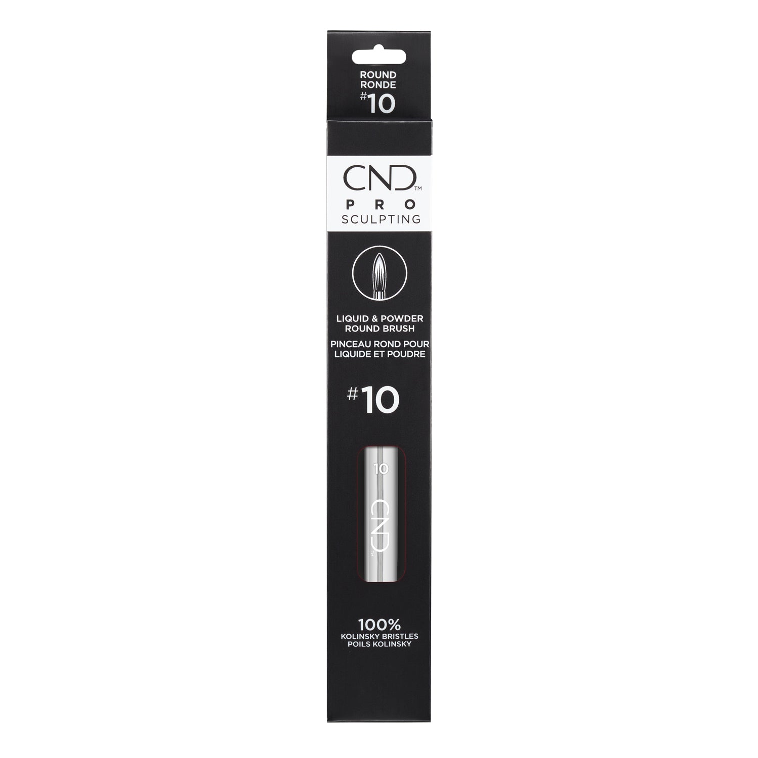 CND Pro Sculpting Liquid & Powder Round Brush #10 01770
