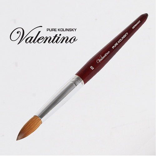Valentino Kolinsky Acrylic Brush Cherry Wood/ChromeFerrule20
