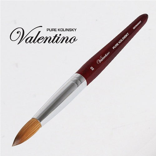 Valentino Kolinsky Red Cherry Wood Chrome Brush 22 NB32222