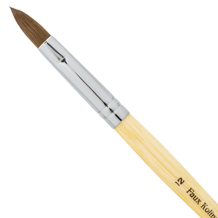 Americanails Faux Kolinsky Acrylic Brush Oval12 FK0012/41229