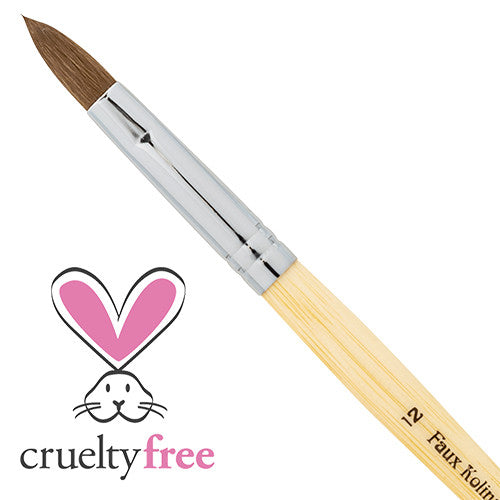 Americanails Faux Kolinsky Acrylic Brush Oval12 FK0012/41229