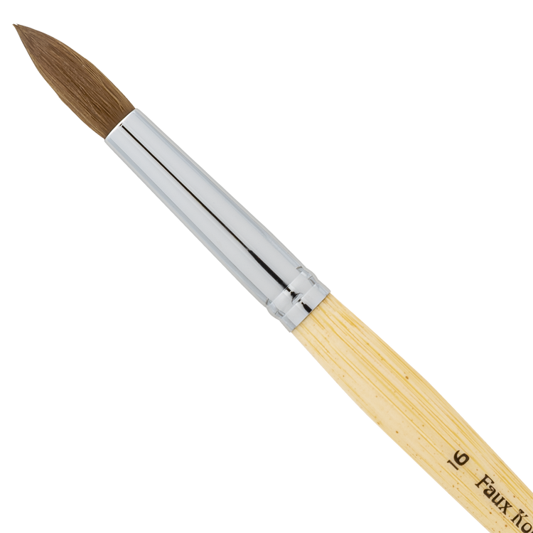 Americanails Faux Kolinsky Acrylic Brush Round 16 FK0016