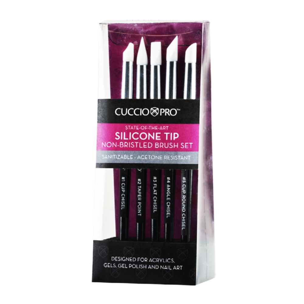 CuccioPRO Silicone Tip Non-Bristled Brush 5Pcs Set CP15360