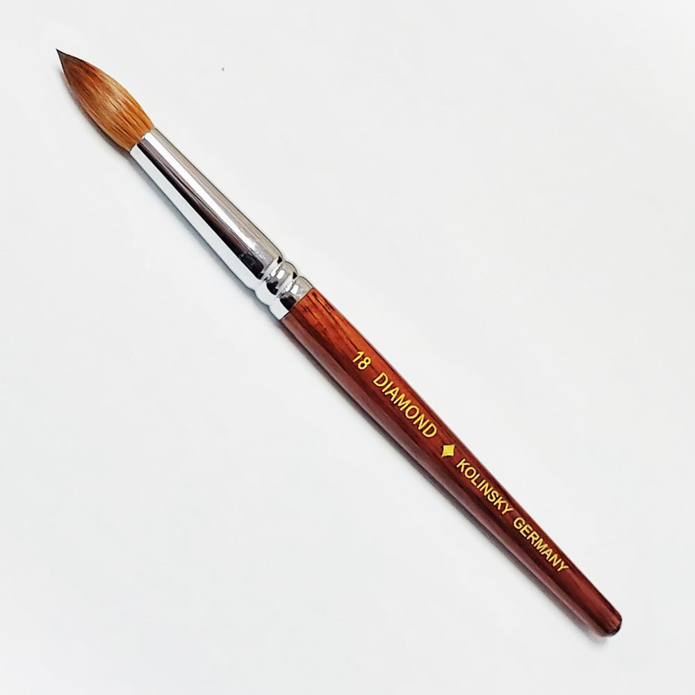 Diamond Kolinsky Germany Acrylic Brush #18 BB-D18BR