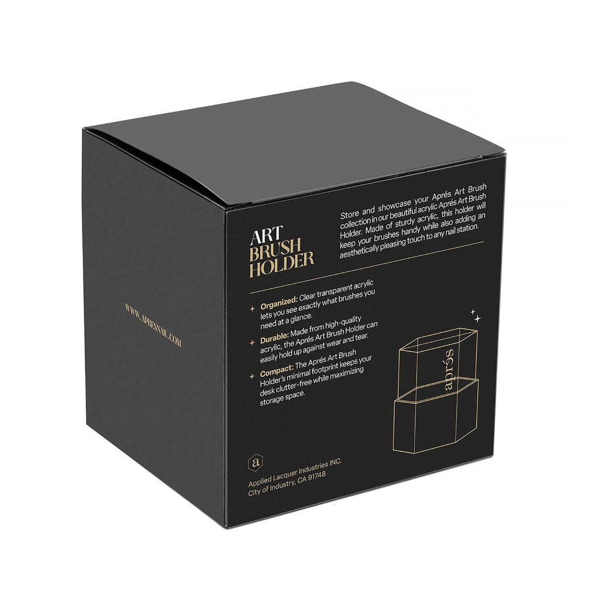 Aprés Art Brush Holder AP-7BRHBLK 20537