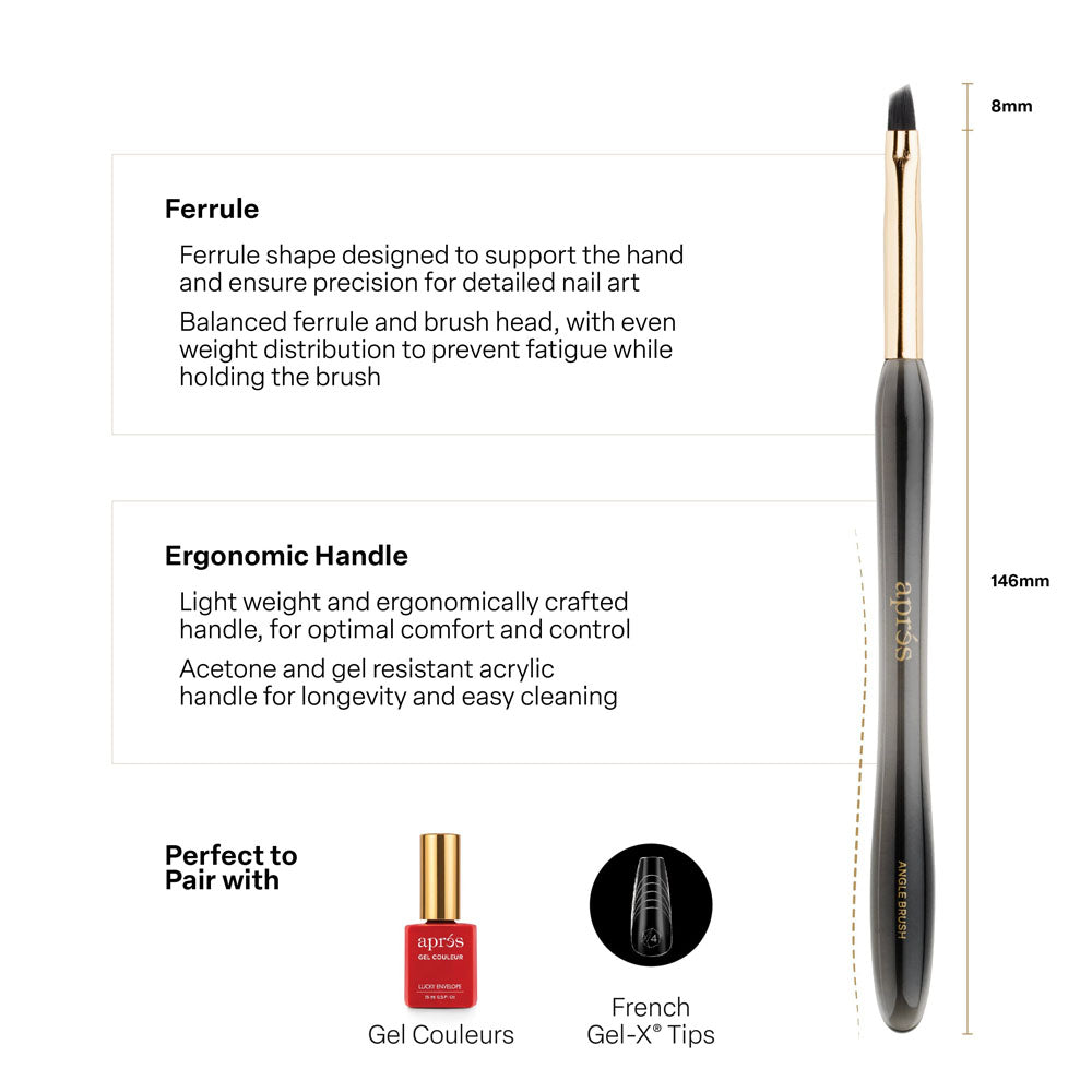 Apres Gel Art Brush - Angle AP-5BRA 41996