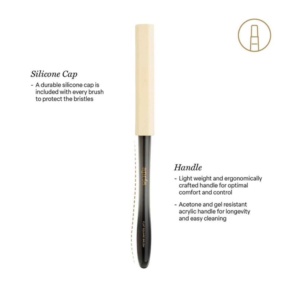 Apres Gel Art Brush - Flat Square AP-5BRA 41998
