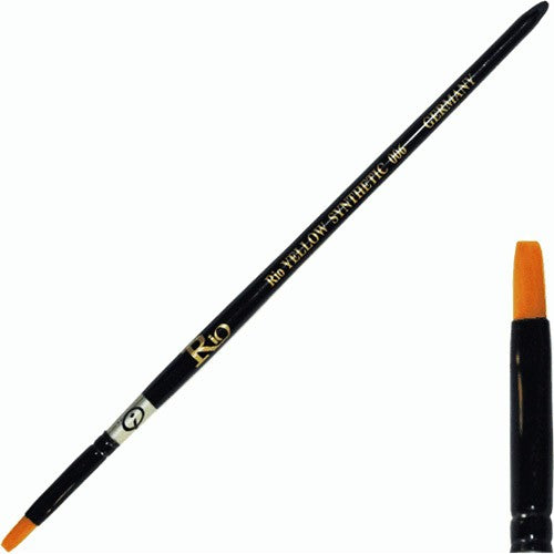 Rio Yellow Synthetic Gel Brush - Size #6 - GB206