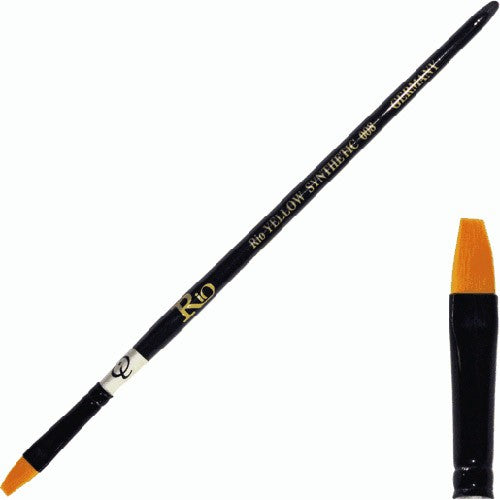 Rio Yellow Synthetic Gel Brush - Size #8 - GB208