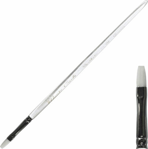 Monte Carlo Synthetic Gel Brush White - Size #6 - GB216