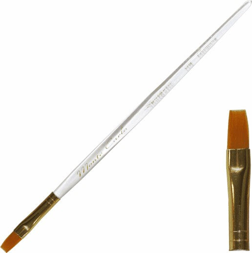 Monte Carlo Synthetic Gel Brush Orange - Size #8 - GB228