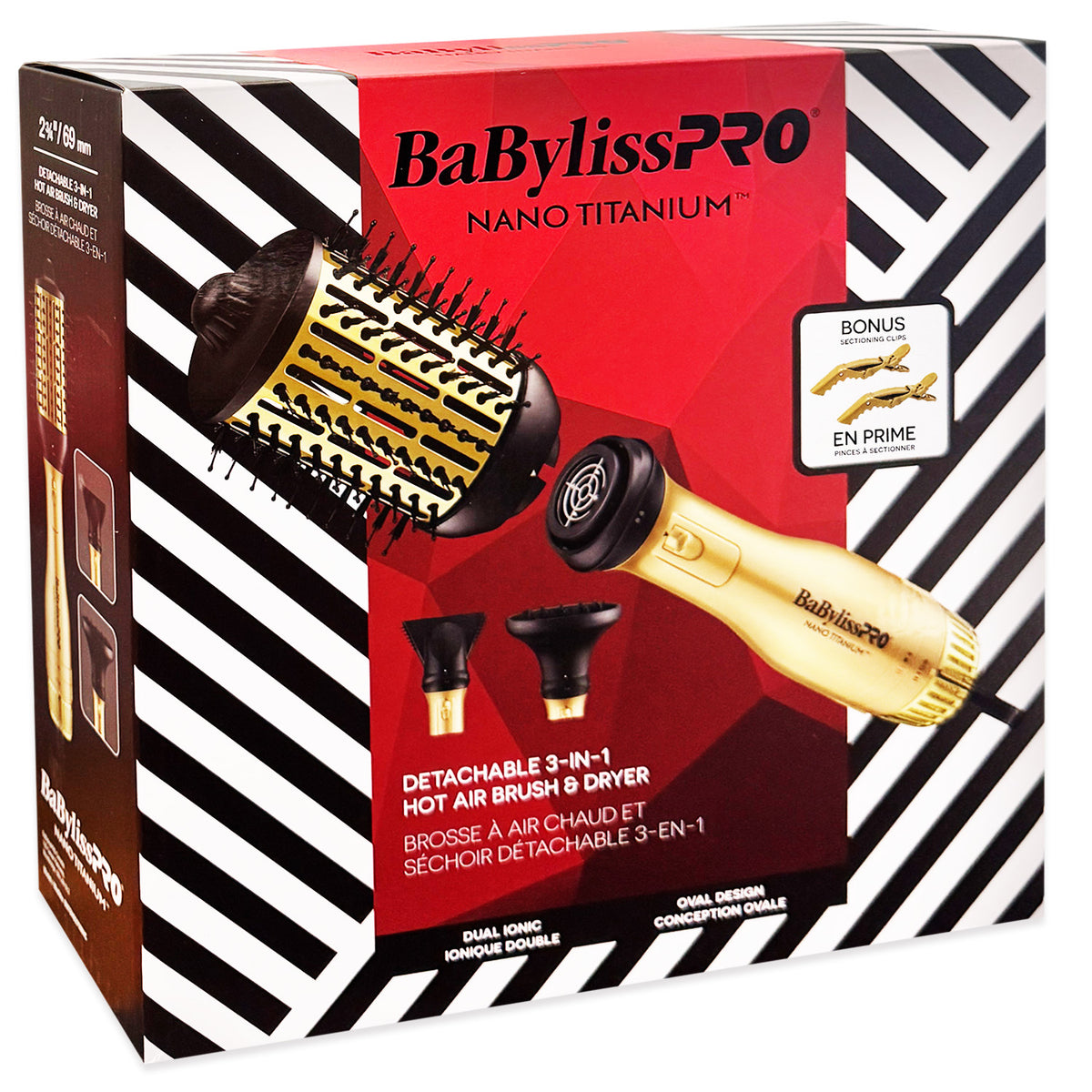 BaBylissPRO NT 3-IN-1 Detachable Hot Air Brush & Dryer 51253