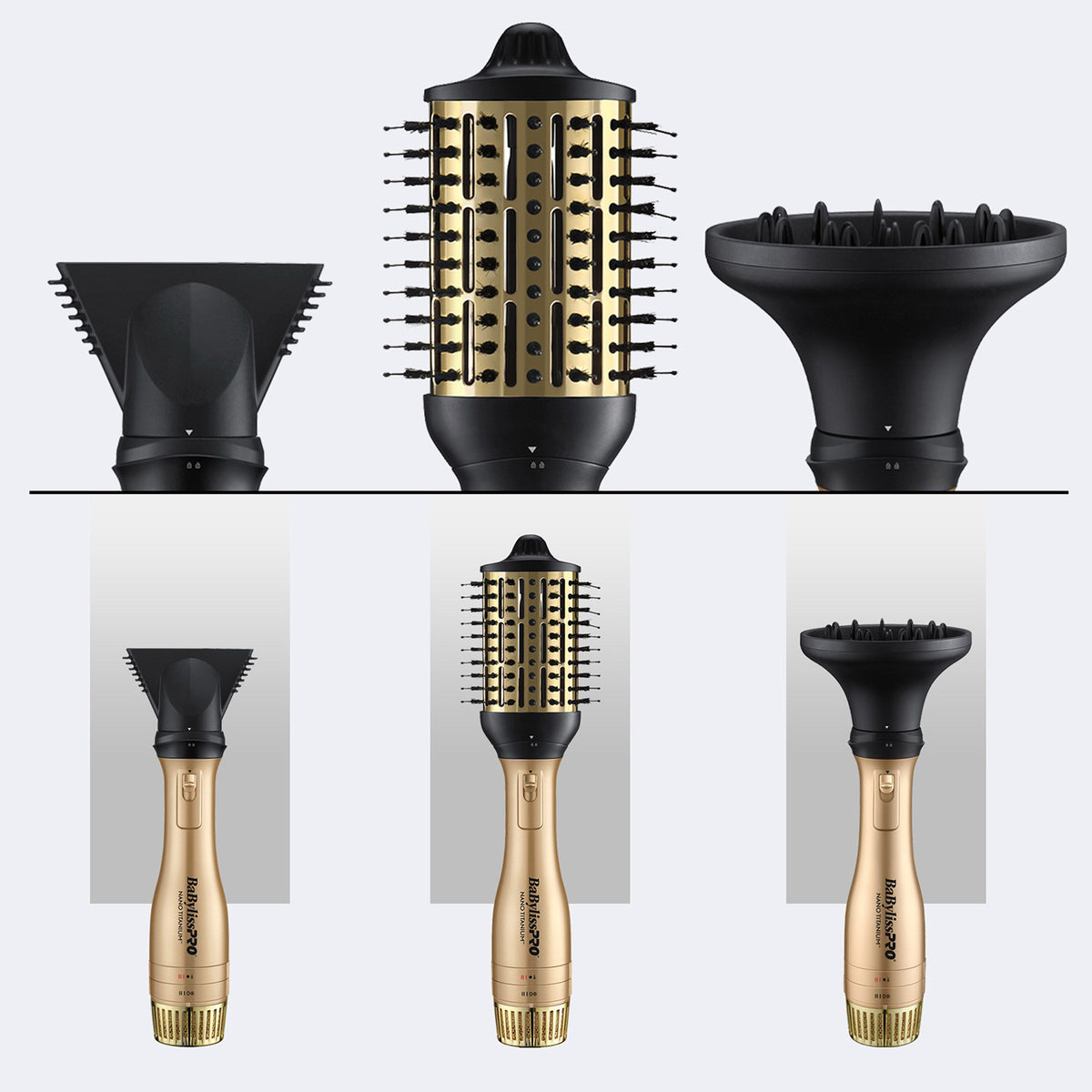 BaBylissPRO NT 3-IN-1 Detachable Hot Air Brush & Dryer 51253