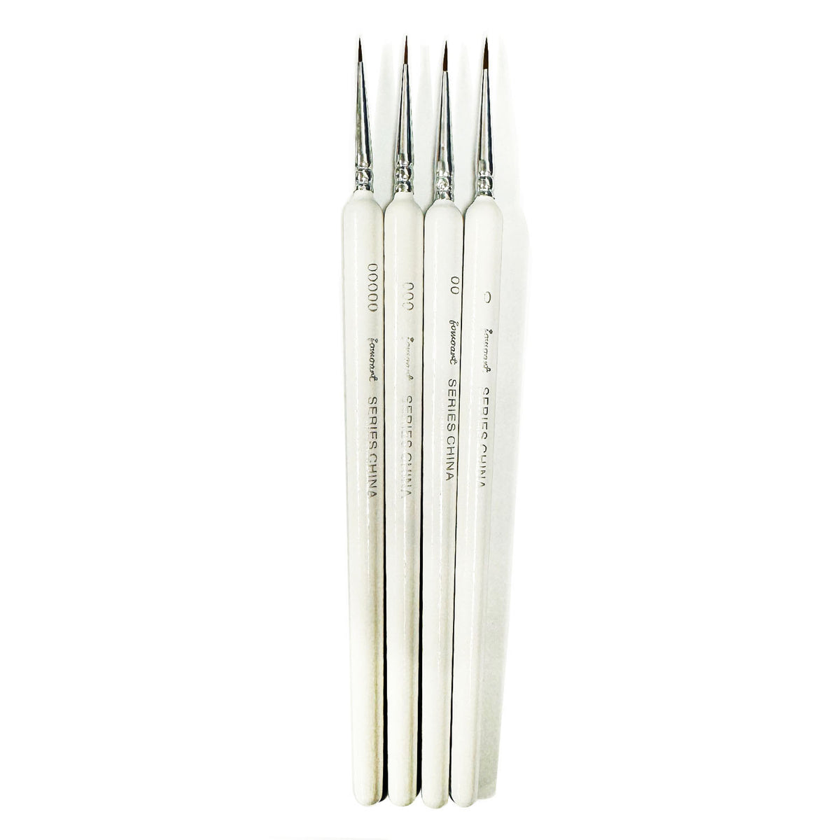 Miniature Hook Line Nail Art Brush 4 pcs White 39020