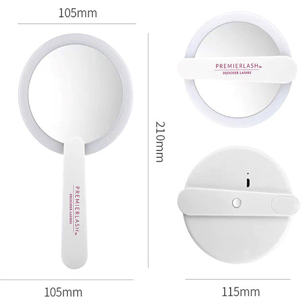 Premierlash Portable LED Compact Mirror PL-209-PS 80679