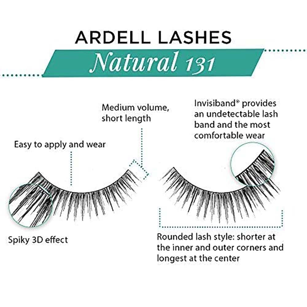 Ardell Natural Lashes - 131 Black #65006