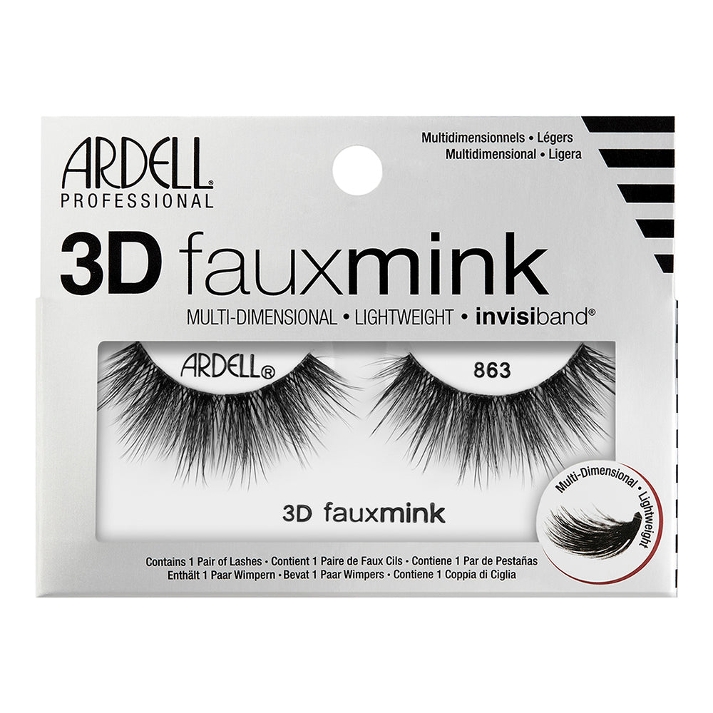 Ardell 3D Fauxmink Lashes 1 Pair - 863 Black 32516