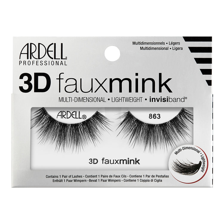 Ardell 3D Fauxmink Lashes 1 Pair - 863 Black 32516