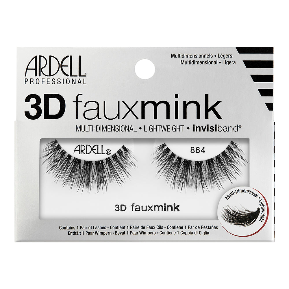 Ardell 3D Fauxmink Lashes 1 Pair - 864 Black 32517