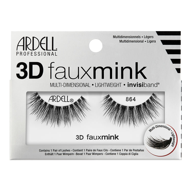 Ardell 3D Fauxmink Lashes 1 Pair - 864 Black 32517