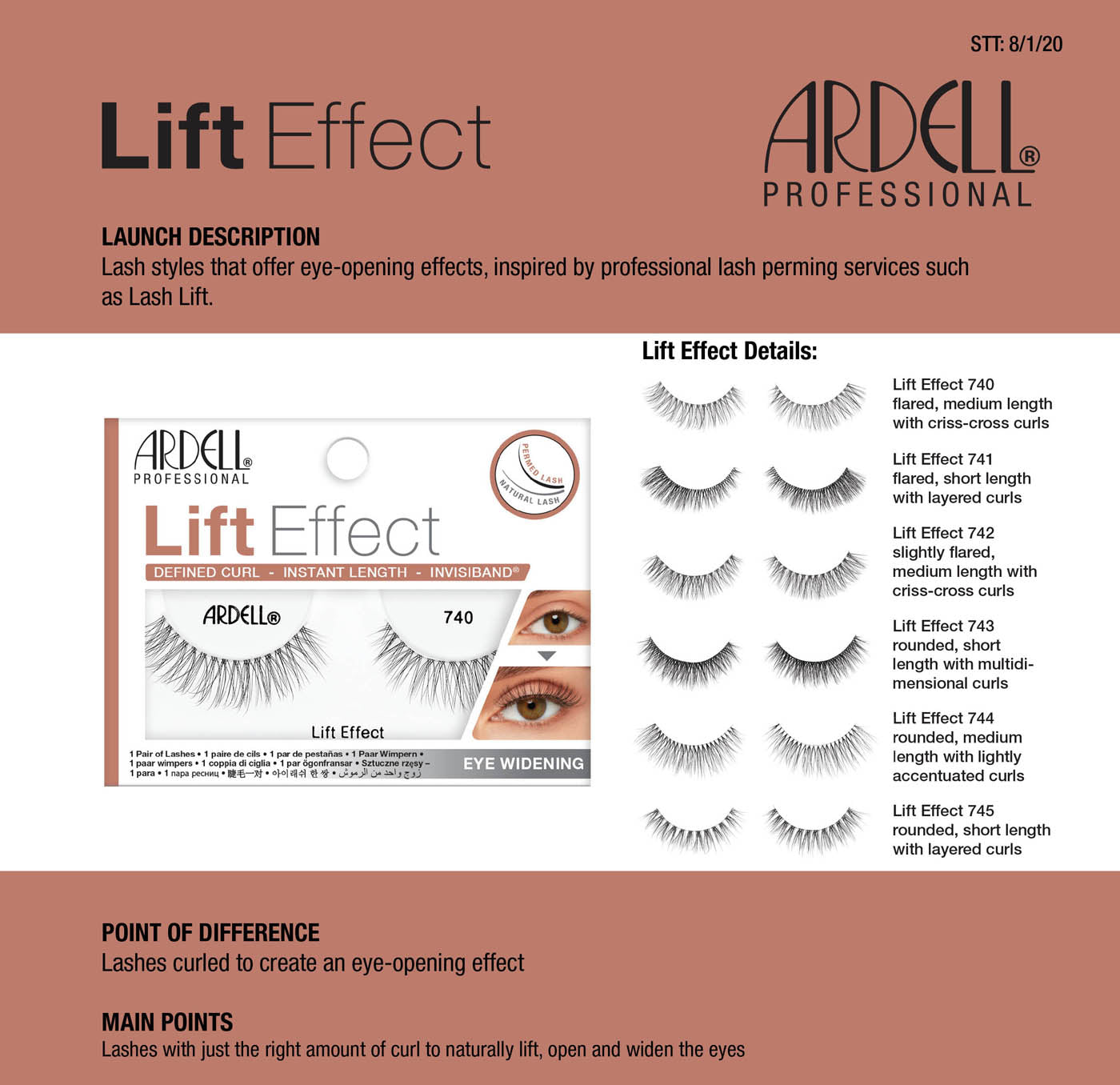 Ardell Lift Effect Lashes 1 Pair - 741 Black 62613