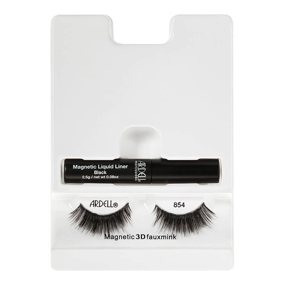 Ardell Magnetic 3D Fauxmink Liner & Lash Kit-854 Black 65000
