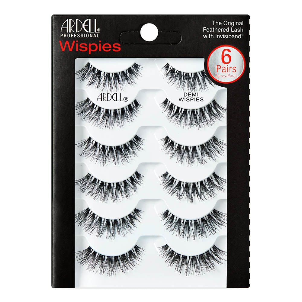 Ardell Wispies Faux Cils 6 Paires - Demi Wispies Noirs 65708