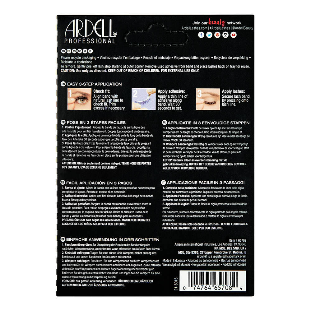Ardell Wispies Faux Cils 6 Paires - Demi Wispies Noirs 65708