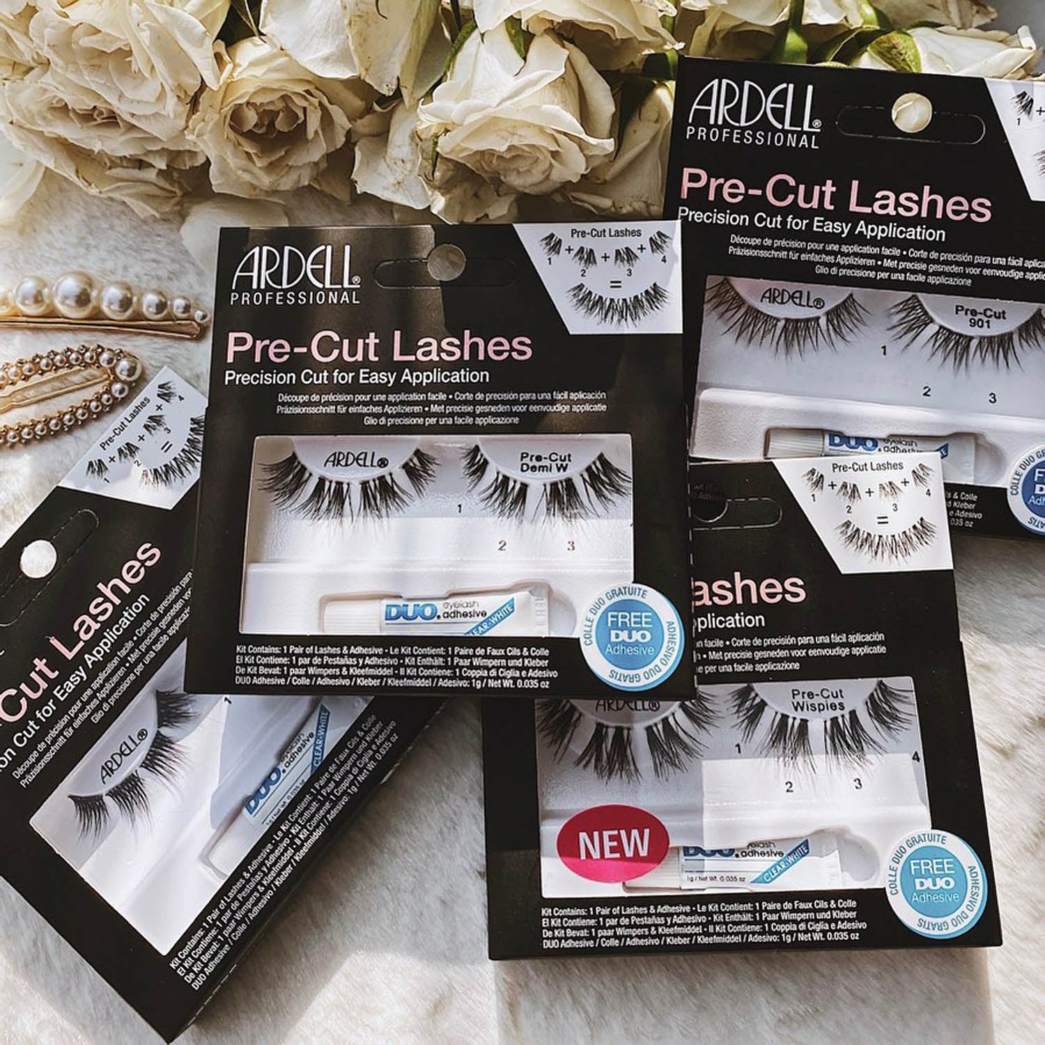 Ardell Pre-Cut Lashes 1 Pair - Pre-Cut Demi W Black 67462