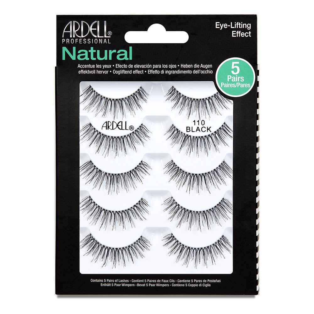 Ardell Natural Lashes 5 Pairs -  110 Black 68981