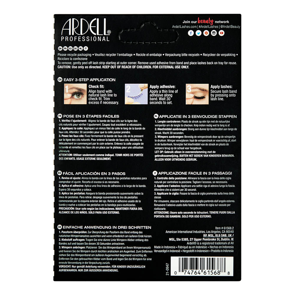 Ardell Natural Lashes 6 Pairs - 105 Black 68985
