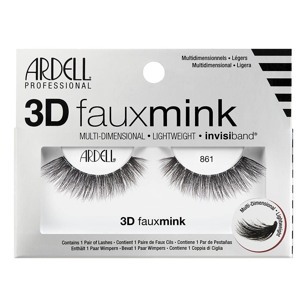 Ardell 3D Fauxmink Lashes 1 Pair - 861 Black 70484