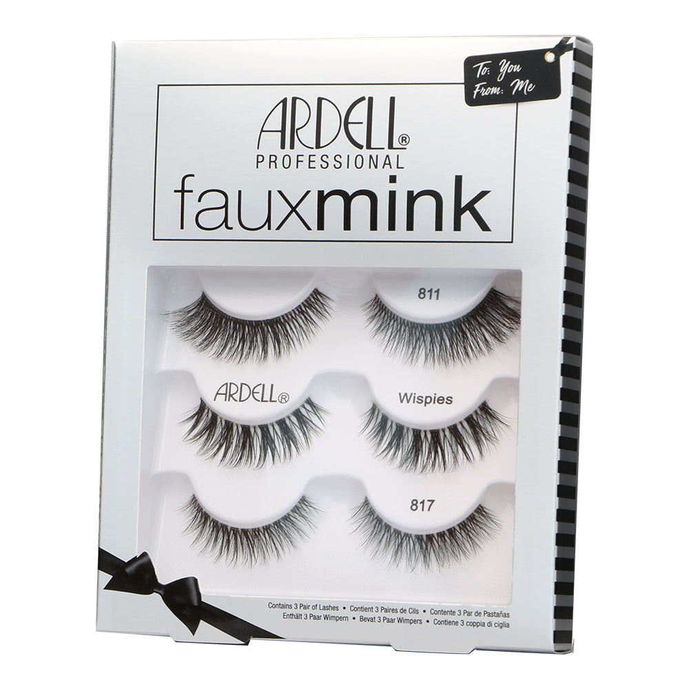 Ardell Fauxmink Lot de 3 paires (811, 817, Wispies) - 71138
