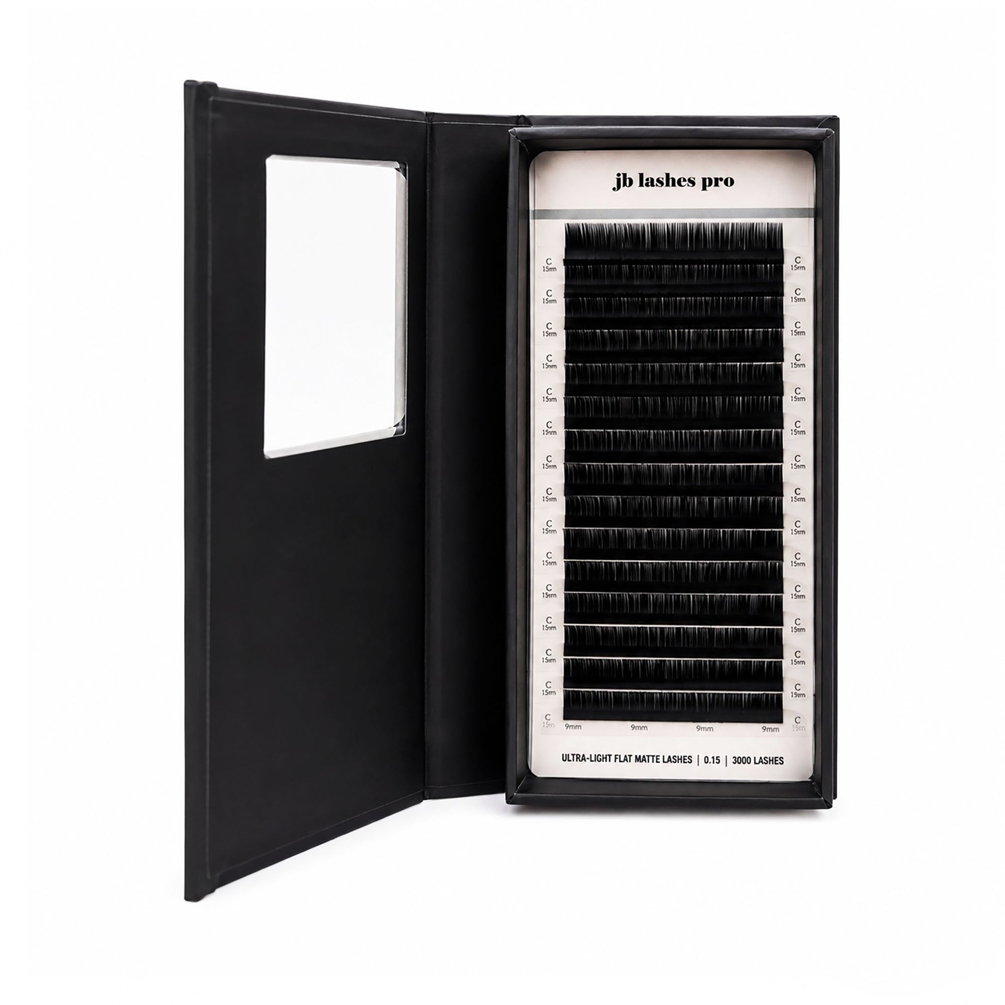 JB C-Curl Ultra Light Flat Matte Lashes 0.15 x9mm JBFMC1509
