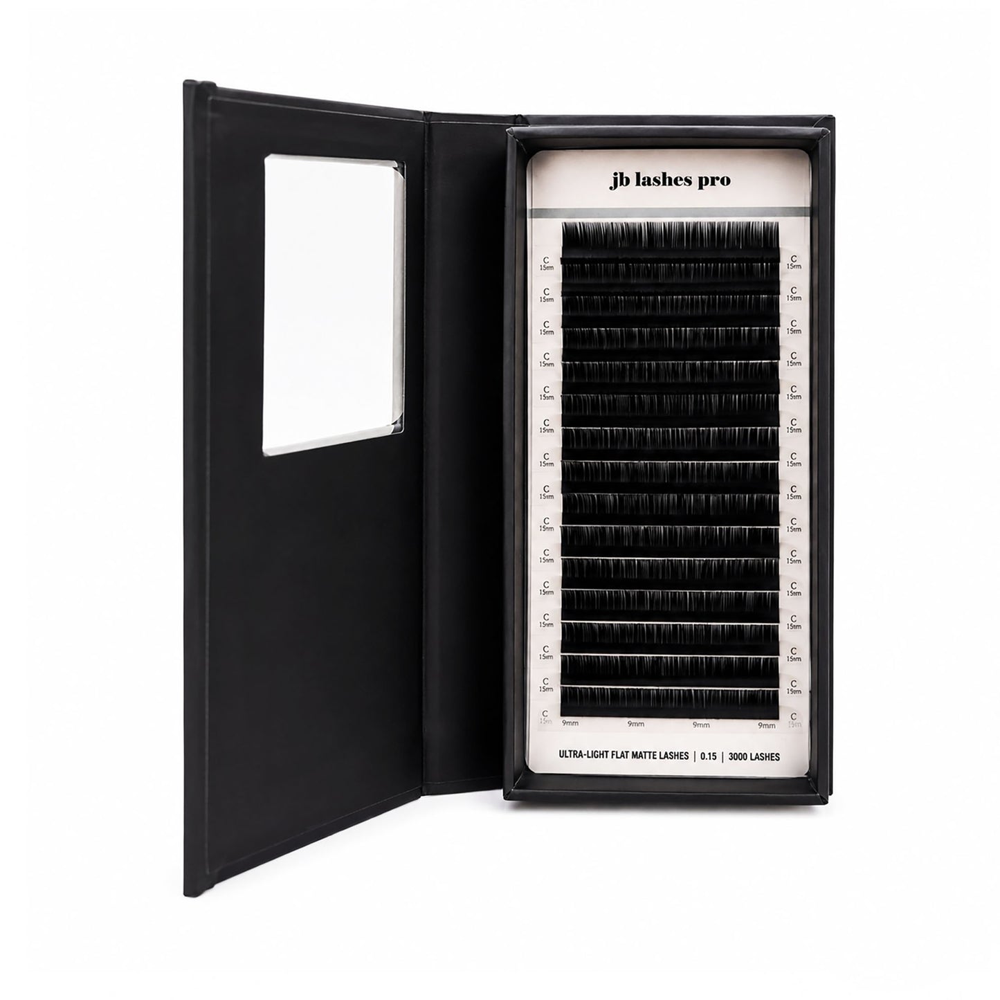 JB C-Curl Ultra Light Flat Matte Lashes 0.15 x9mm JBFMC1509