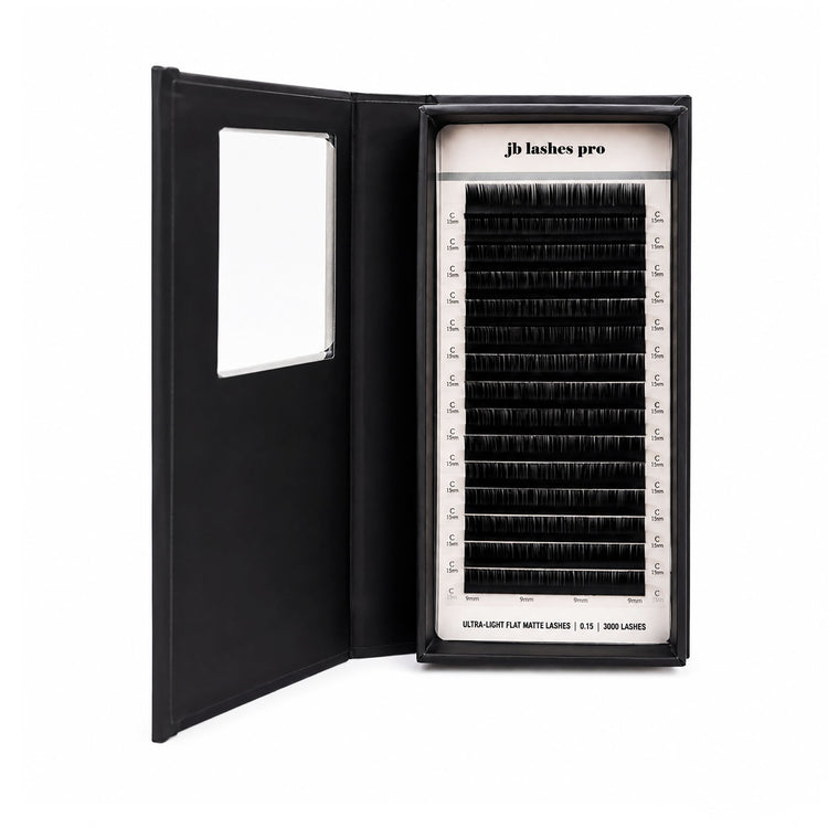 JB C-Curl Ultra Light Flat Matte Lashes 0.15 x9mm JBFMC1509