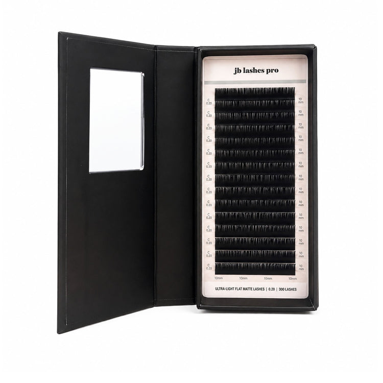 JB C-Curl Ultra Light Flat Matte Lashes 0.20 x10mm JBFMC2010