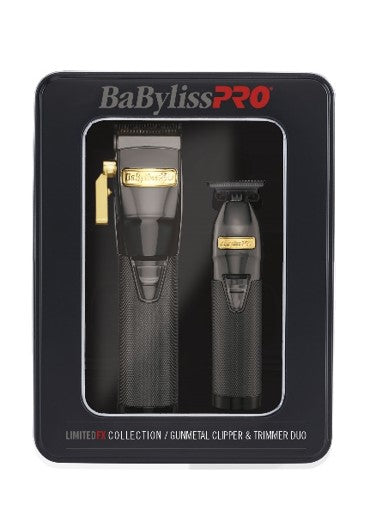 BaBylissPRO Tondeuse et Tondeuse de finition Gunmetal FXHOLPK2GMG/44393