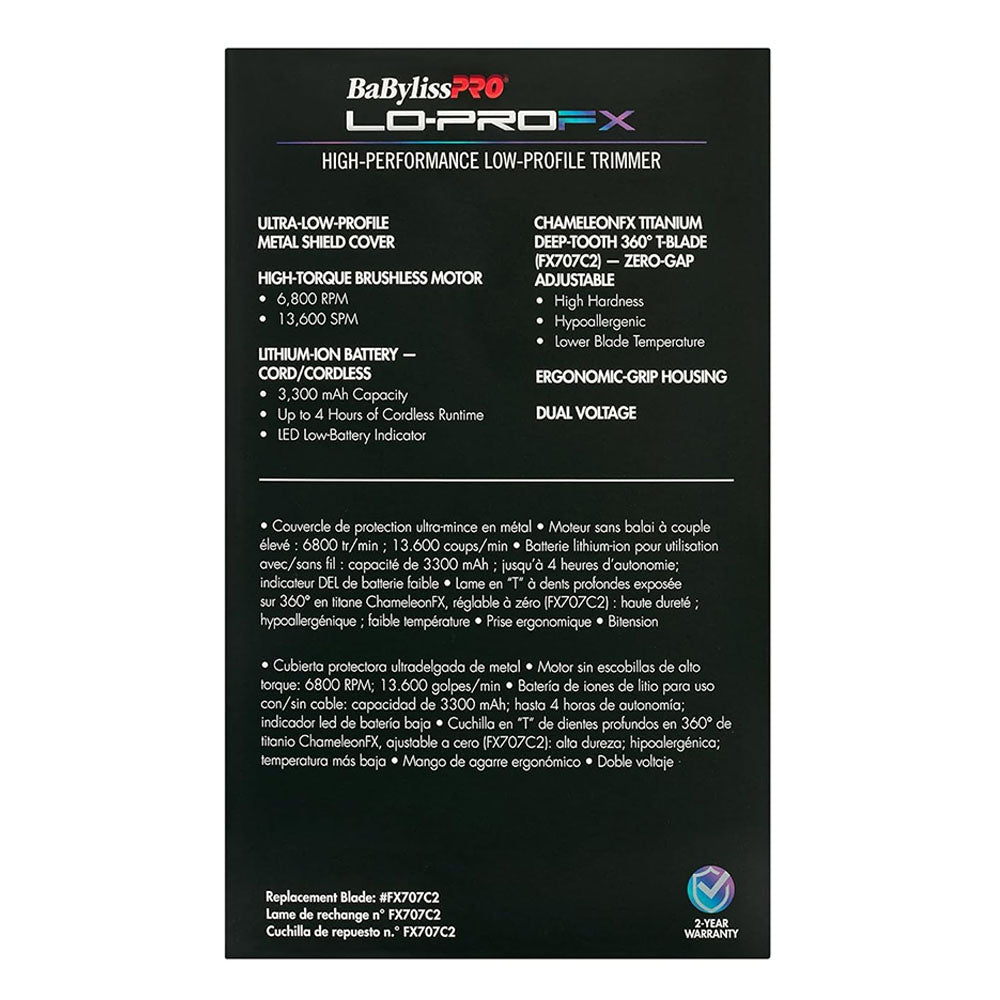 BaBylissPRO Tondeuse de finition LO-PROFX FX726RB 47792