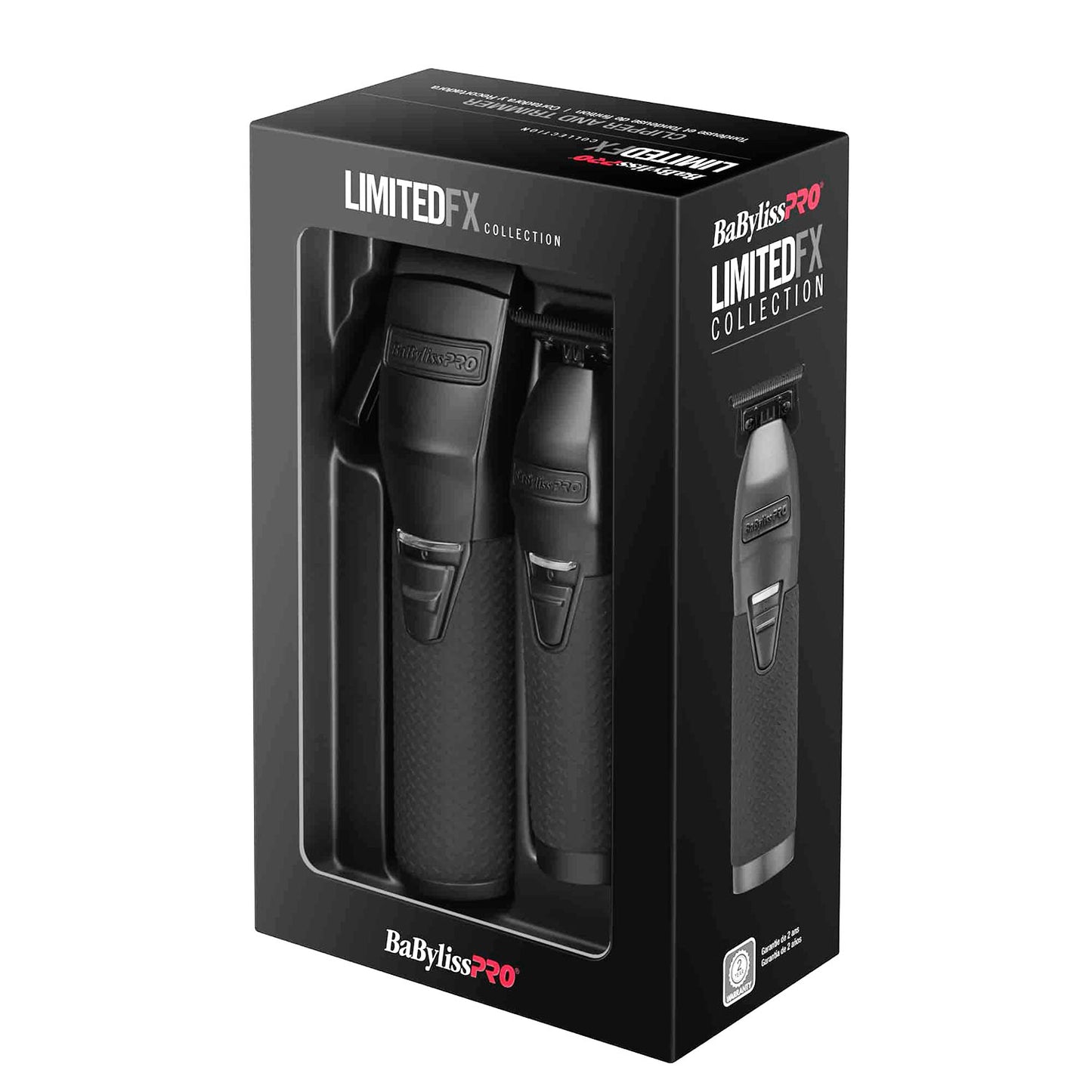 BaBylissPRO Matte Black Metal Clipper & Trimmer FXDUOCTMB