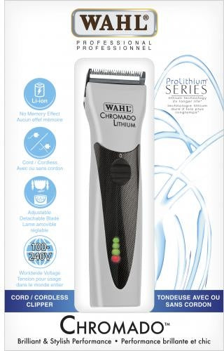 Wahl Prolithium Series Chromado Clipper Silver #56412