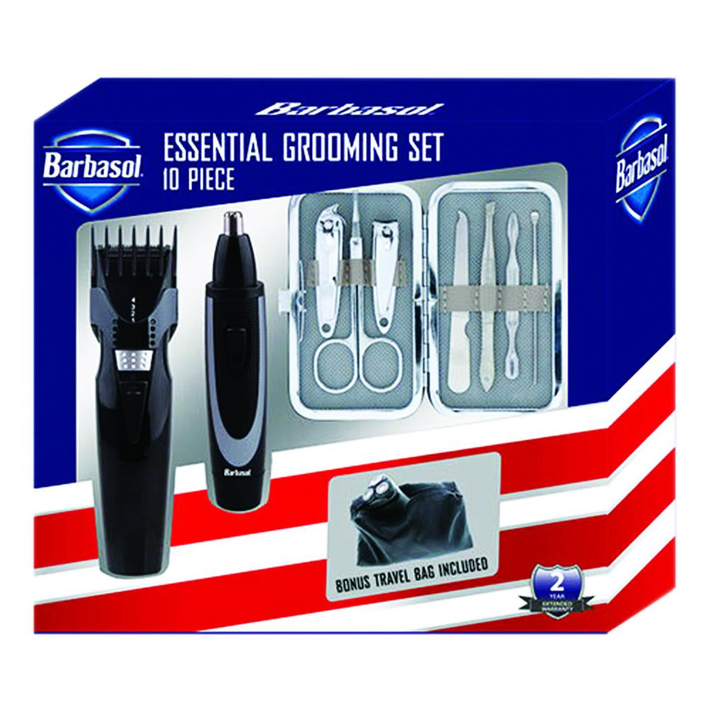 Bộ dụng cụ chải chuốt thiết yếu Barbasol 10 món CBK1-5202-KIT 84165