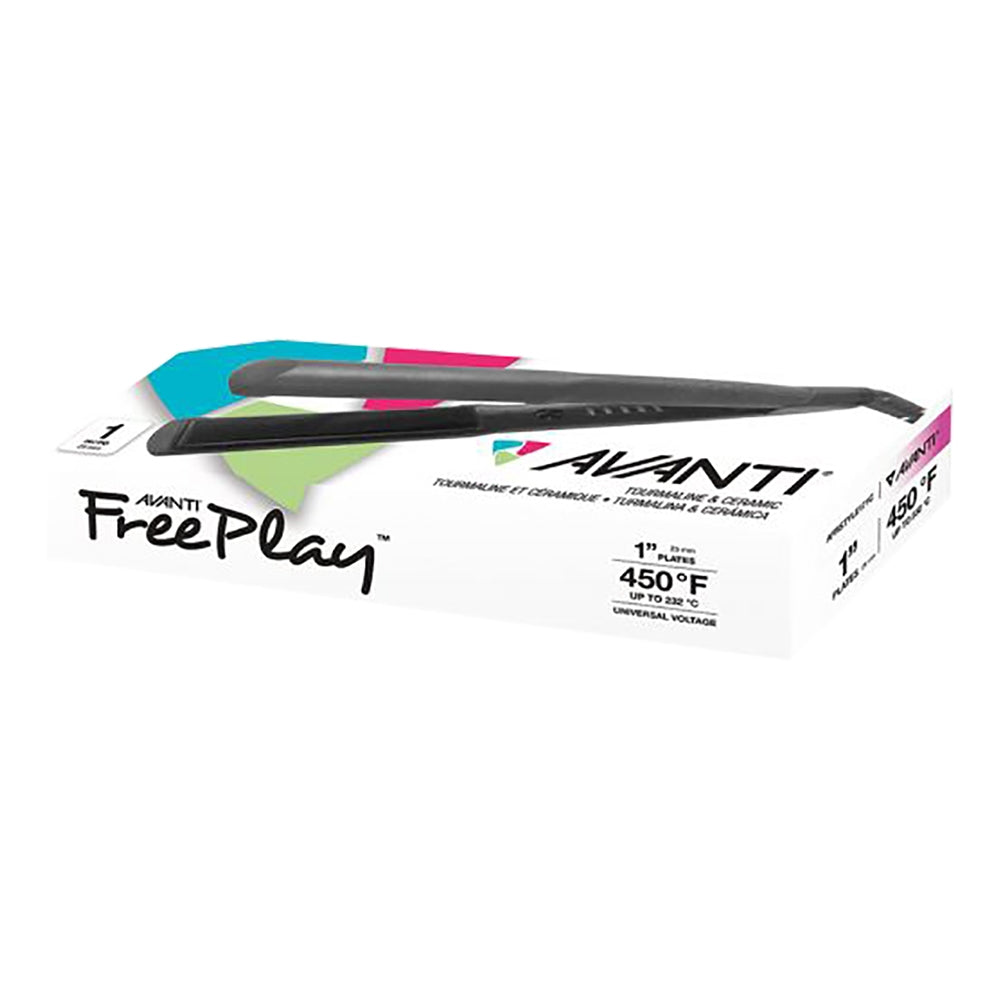 AVANTI FreePlay Tourmaline&Ceramic Flat Iron 1" AFRSTYLE171C