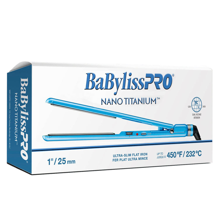 BaBylissPRO Nano Titanium Flat Iron 1" BNT4072C 45991