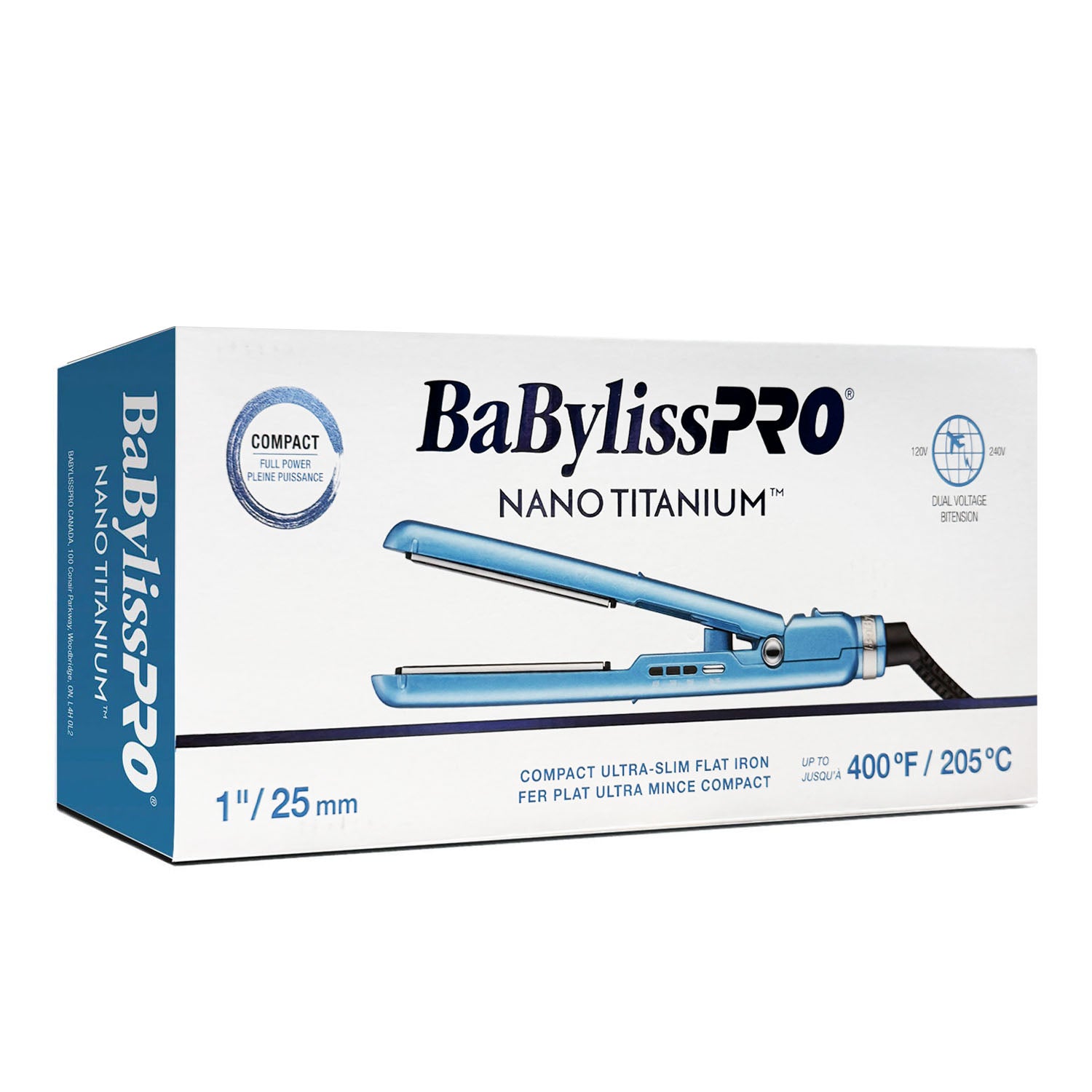 BaBylissPRO 1" Nano Titanium Flat Iron BNTC4072TC 51068