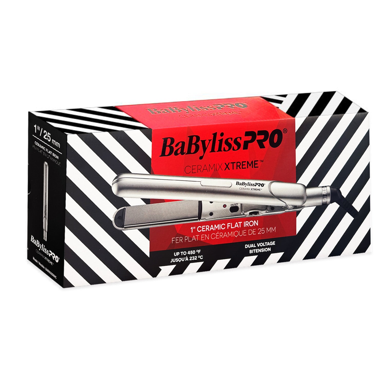 BabylissPRO 1" CERAMIXXTREME Flat Iron BAB9555MHC