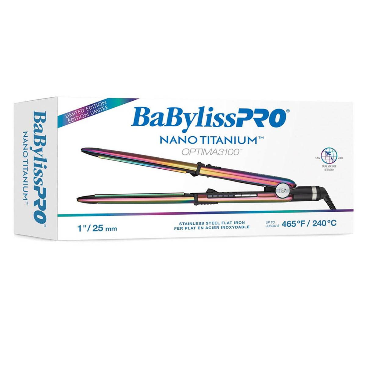 BaBylissPRO OPTIMA3100 1" Flat Iron BABSSRB3100TUC 51498
